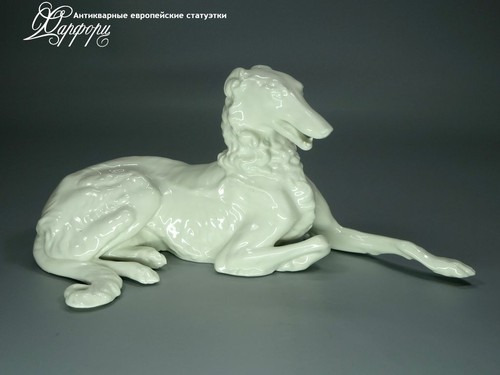 Купить фарфоровые статуэтки Nymphenburg, Борзая, Германия