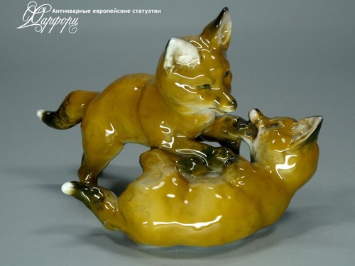 Купить фарфоровые статуэтки Rosenthal, Лисята, Германия