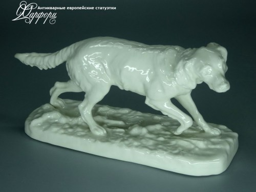 Купить фарфоровую статуэтку Nymphenburg Легавая