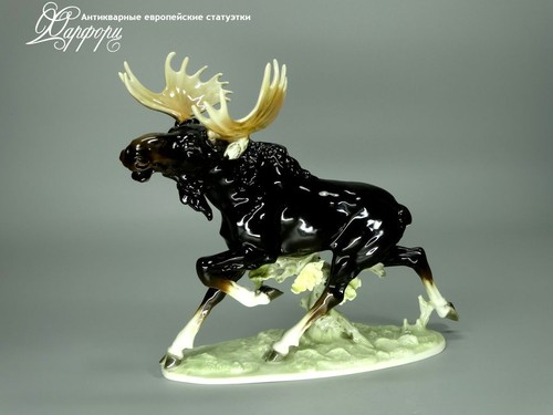 Купить фарфоровые статуэтки Hutschenreuther, Бегущий лось, Германия