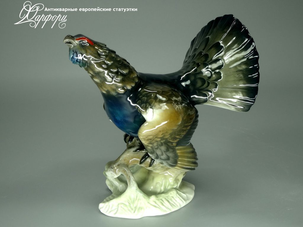 Антикварная фарфоровая статуэтка "Глухарь" Rosenthal Антикварная фарфоровая статуэтка "Глухарь" Rosenthal