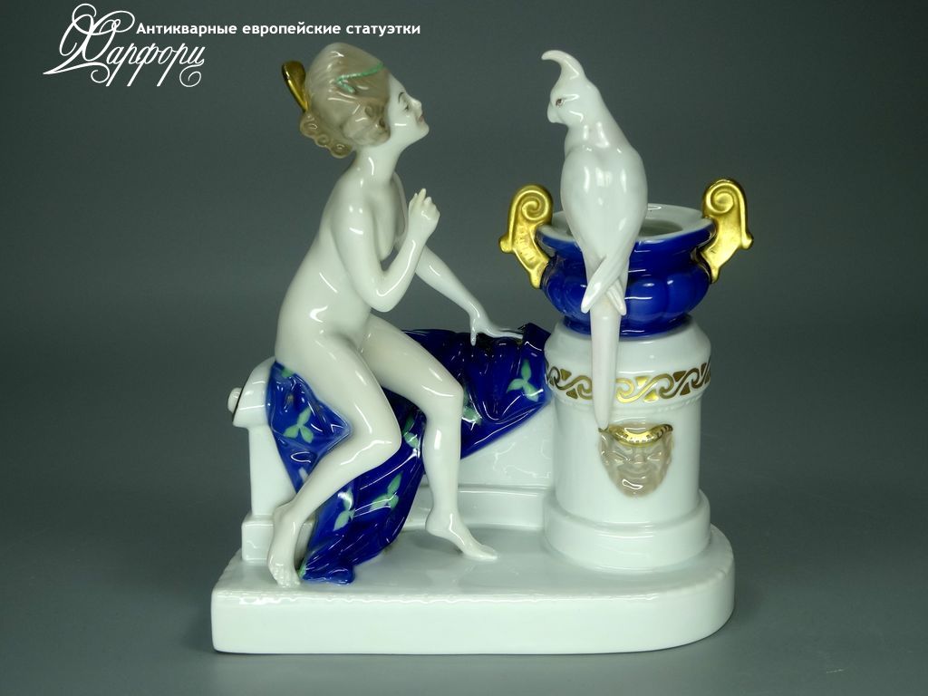 Антикварная фарфоровая статуэтка "Райский сад" Rosenthal Антикварная фарфоровая статуэтка "Райский сад" Rosenthal