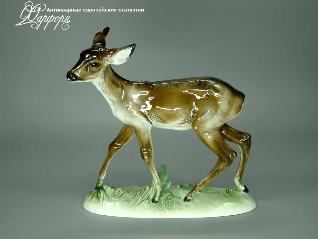 Антикварная фарфоровая статуэтка "Олениха" Rosenthal Антикварная фарфоровая статуэтка "Олениха" Rosenthal